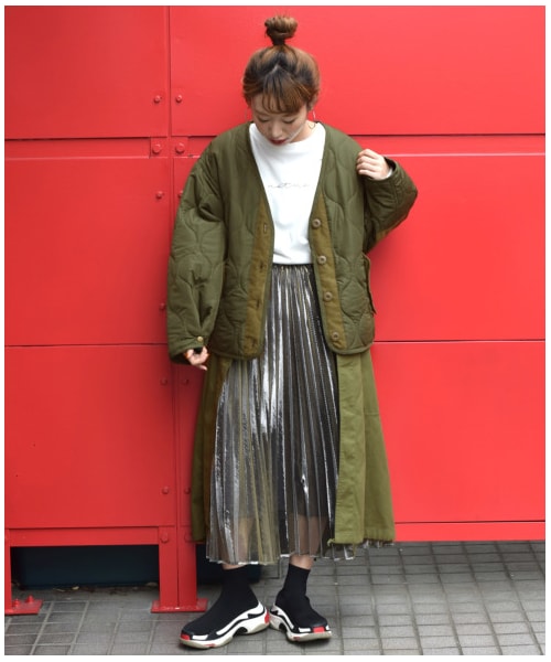 w closet（ダブルクローゼット）の「キルティングジャケット×ロング