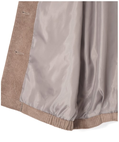 w closet（ダブルクローゼット）の「コーデュロイ開襟ブルゾン（ジャケット/アウター・レディース・オフホワイト/ラベンダー/モカ・FREE/M/L）」の11枚目の写真