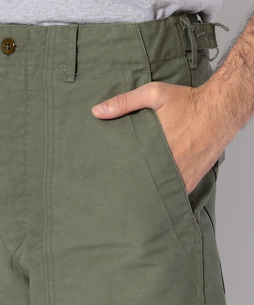 エンジニアドガーメンツDeck Pant Cotton Double Cloth Engineered Garments Deck Cotton Double Cloth Pant - Olive