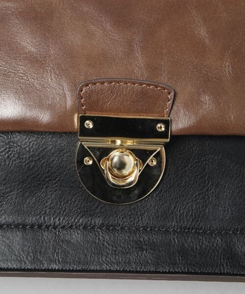 JEANASIS（ジーナシス）の「スクエアキートート（バッグ・アイボリー×ベージュ()/ブラック×ブラウン()/オレンジ×ラベンダー()）」の9枚目の写真