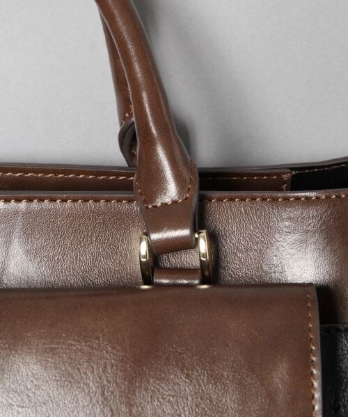 JEANASIS（ジーナシス）の「スクエアキートート（バッグ・アイボリー×ベージュ()/ブラック×ブラウン()/オレンジ×ラベンダー()）」の13枚目の写真