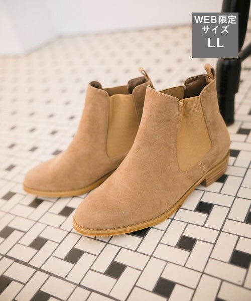 LEPSIM（レプシィム）の「サイドゴアショートブーツ（シューズ・ブラック/ベージュ/ダークブラウン）」の2枚目の写真