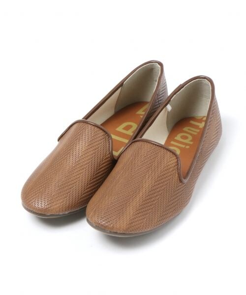 studio CLIP（スタディオクリップ）の「型押しスリッポン（シューズ・ゴールド/ブラック/ブラウン）」の3枚目の写真