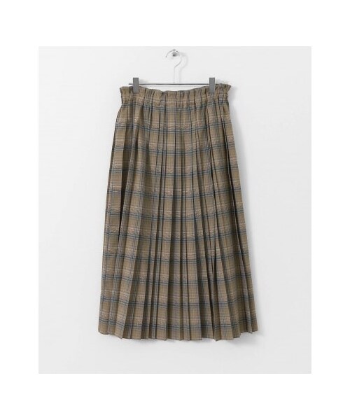 URBAN RESEARCH DOORS（アーバンリサーチドアーズ）の「【予約】チェックプリーツスカート（スカート・レディース・BROWN/GRAY・one）」の10枚目の写真