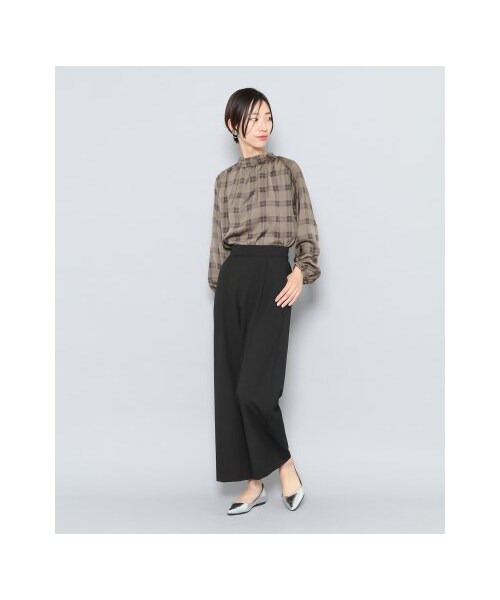 SENSE OF PLACE by URBAN RESEARCH（センスオブプレイスバイアーバンリサーチ）の「CARREMAN ワイドパンツ（パンツ・レディース・GRAY/BLACK/NAVY・34/36/38）」の8枚目の写真