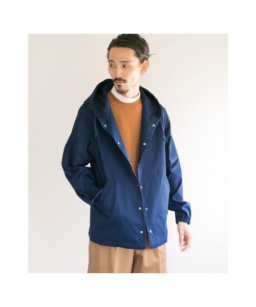 URBAN RESEARCH（アーバンリサーチ）の「フーディーコーチジャケット（ジャケット/アウター・メンズ・BEIGE/BLUE/NAVY/BLACK・M/L）」の9枚目の写真