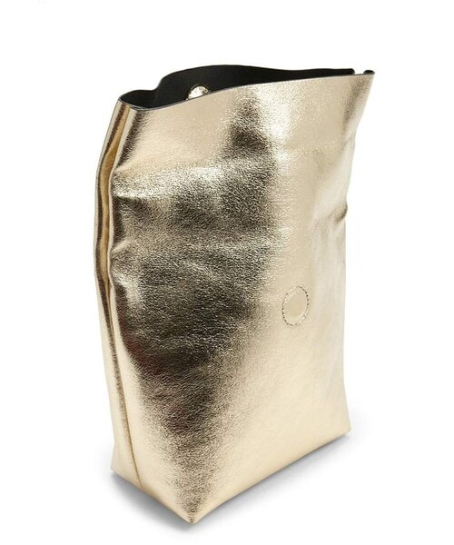 FOREVER 21(フォーエバー トゥエンティーワン)の「Forever 21 Metallic Foldover Clutch(クラッチバッグ・レディース・Gold・One Size)」の4枚目の写真