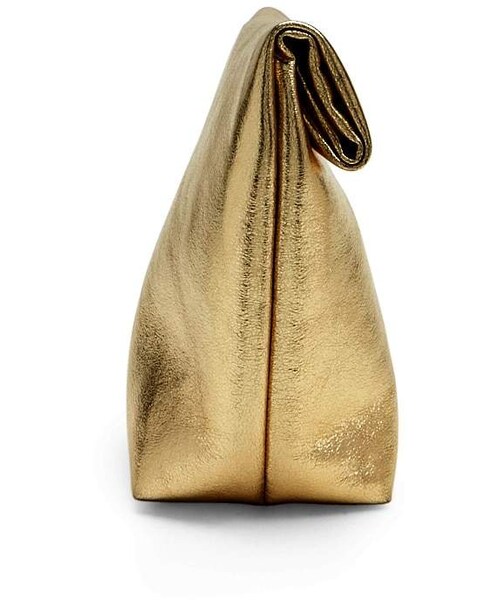 FOREVER 21(フォーエバー トゥエンティーワン)の「Forever 21 Metallic Foldover Clutch(クラッチバッグ・レディース・Gold・One Size)」の6枚目の写真