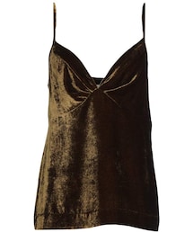 ドリスヴァンノッテン　デザインノースリーブカットソー　タンクトップ　ブラウン DRIES VAN NOTEN（ドリスヴァンノッテン）の「DRIES VAN NOTEN Tank