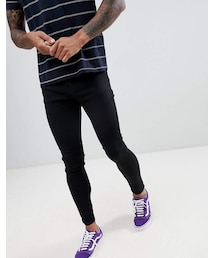 Bershka | Bershka super skinny jeans in black(デニムパンツ)