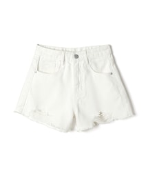 GRL | クラッシュデニムハイウエストショートパンツ(デニムパンツ)