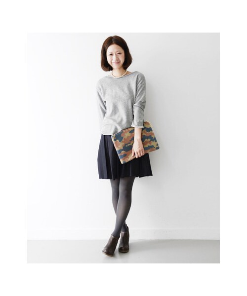 URBAN RESEARCH DOORS（アーバンリサーチドアーズ）の「コットンギャザースカート（スカート・レディース・カーキ/ベージュ/ブラック・one）」の8枚目の写真