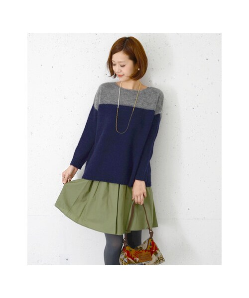 URBAN RESEARCH DOORS（アーバンリサーチドアーズ）の「コットンギャザースカート（スカート・レディース・カーキ/ベージュ/ブラック・one）」の7枚目の写真