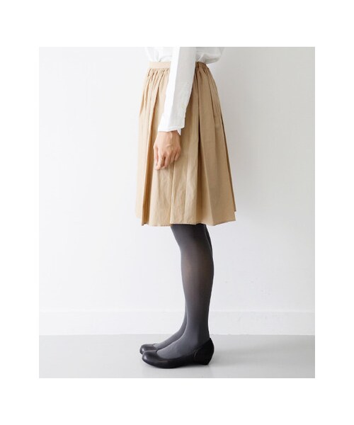 URBAN RESEARCH DOORS（アーバンリサーチドアーズ）の「コットンギャザースカート（スカート・レディース・カーキ/ベージュ/ブラック・one）」の15枚目の写真