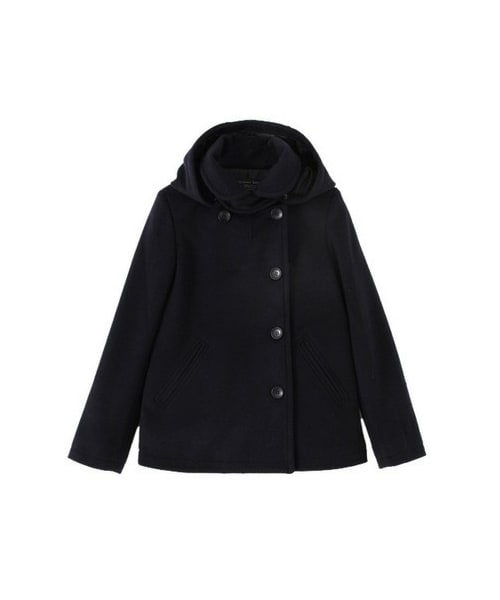 Doors アーバンリサーチドアーズ の ショールカラーフード付きpコート ジャケット アウター Wear