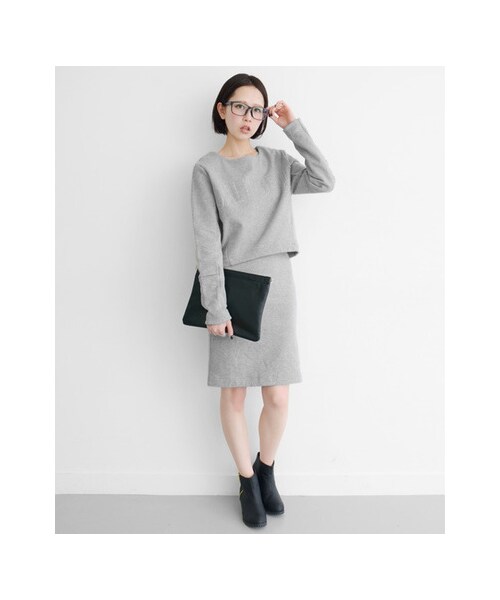 KBF（ケイビーエフ）の「NET限定 カットワークセットアップ（トップス・レディース・ネイビー/オフホワイト/ライトグレー・one）」の9枚目の写真