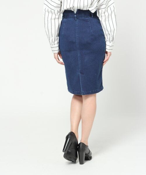 JEANASIS（ジーナシス）の「PUラインハイライズペンシルスカート（スカート・レディース・ブラック/ブルー/ホワイト・M/S）」の5枚目の写真