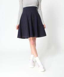 Heather | ★先行予約★カットデニムミドルスカート(スカート)