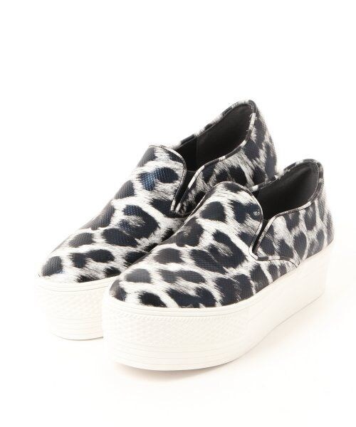 JEANASIS（ジーナシス）の「アツゾコスリッポン（シューズ・レディース・レオパード/ブラック・L(24-24.5)/M(23-23.5)）」の2枚目の写真