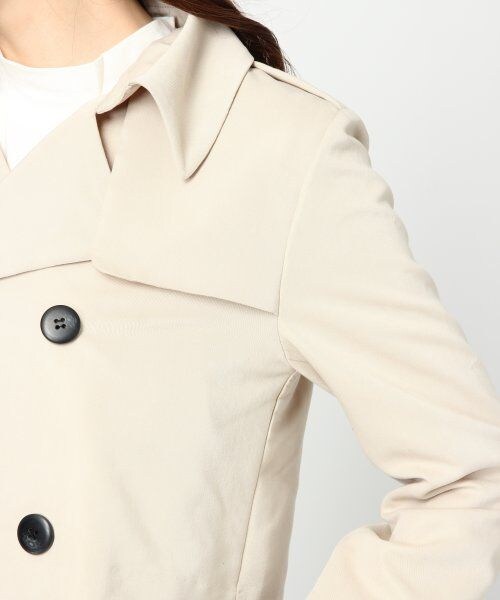 JEANASIS（ジーナシス）の「2WAYトレンチコート（ジャケット/アウター・レディース・ネイビー/ベージュ・FREE）」の9枚目の写真