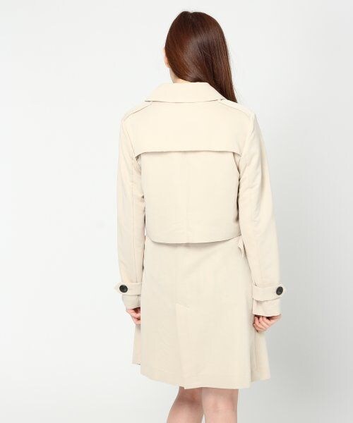 JEANASIS（ジーナシス）の「2WAYトレンチコート（ジャケット/アウター・レディース・ネイビー/ベージュ・FREE）」の4枚目の写真