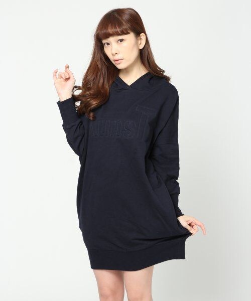 JEANASIS(ジーナシス)の「シシュウキルトウラケワンピース(ワンピース/ドレス・レディース・グレー/ネイビー/レッド/ホワイト・FREE)」の3枚目の写真