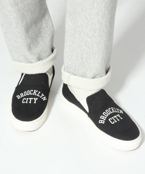 RAGEBLUE（レイジブルー）の「プリントスリッポン（シューズ・メンズ・ネイビー/ブラック/ホワイト・Ｌ/Ｍ）」の2枚目の写真