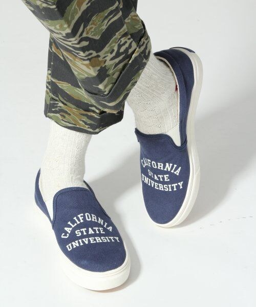 RAGEBLUE（レイジブルー）の「プリントスリッポン（シューズ・メンズ・ネイビー/ブラック/ホワイト・Ｌ/Ｍ）」の3枚目の写真