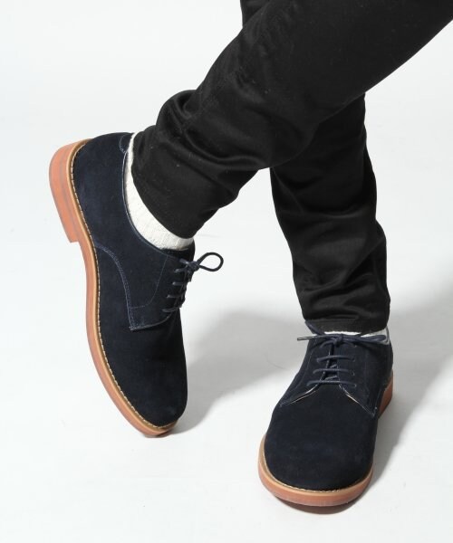 RAGEBLUE（レイジブルー）の「スウェードカラーソールシューズ（シューズ・メンズ・ネイビー/オレンジ/ブルー/ブラウン・Ｌ/Ｍ）」の4枚目の写真