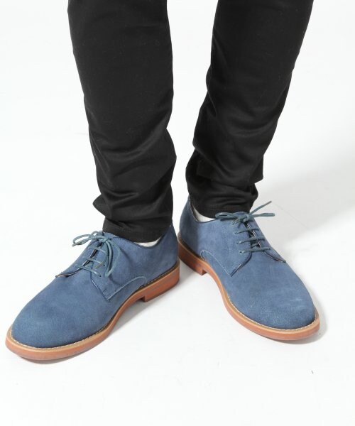 RAGEBLUE（レイジブルー）の「スウェードカラーソールシューズ（シューズ・メンズ・ネイビー/オレンジ/ブルー/ブラウン・Ｌ/Ｍ）」の3枚目の写真