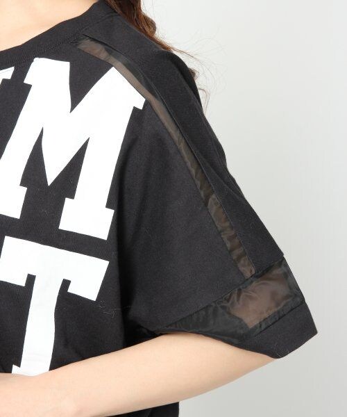 JEANASIS（ジーナシス）の「ロゴBIG TEEワンピース（ワンピース/ドレス・レディース・ブラック系/ホワイト系/グレー系・FREE）」の7枚目の写真