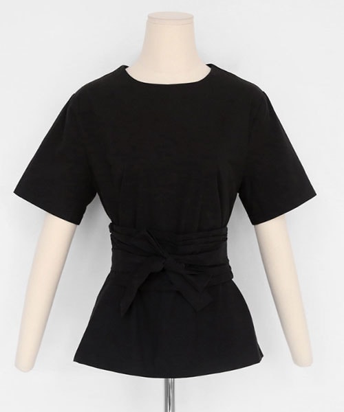 DHOLIC（ディーホリック）の「ギャザーストラップSETブラウス（シャツ/ブラウス・レディース・ベージュ/ホワイト/ブラック・FREE）」の3枚目の写真