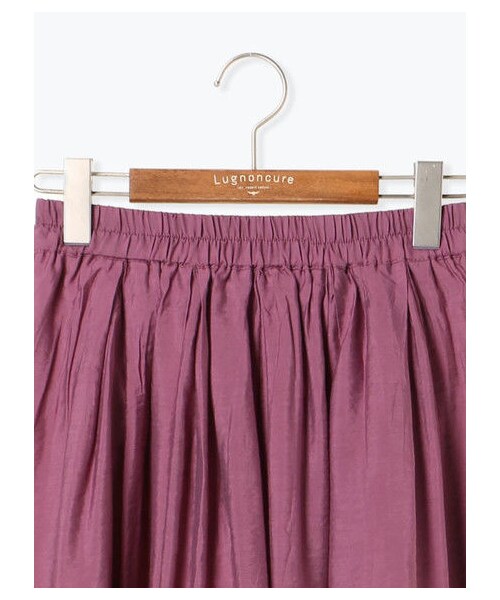 Lugnoncure（ルノンキュール）の「ヴィンテージサテンスカート（スカート・ブラック/ピンク/ベージュ/パープル・F）」の3枚目の写真