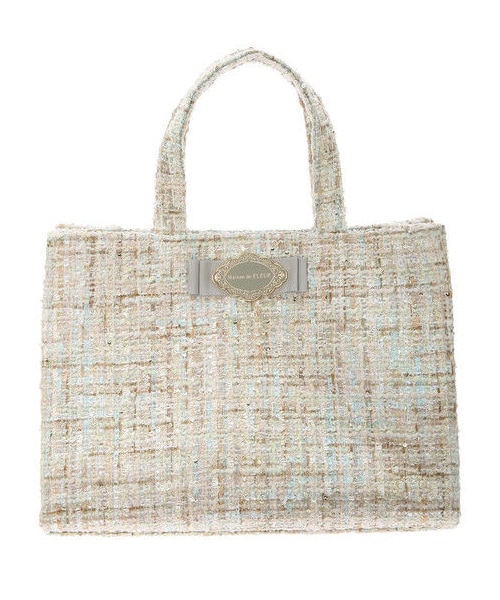 Maison de FLEUR（メゾンドフルール）の「ラメツイードトートバッグ
