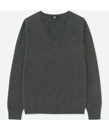 UNIQLO | カシミヤVネックセーター（長袖）(ニット/セーター)