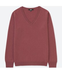 UNIQLO | カシミヤVネックセーター（長袖）(ニット/セーター)