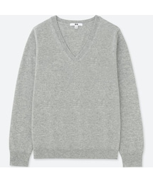 UNIQLO | カシミヤVネックセーター（長袖）(ニット/セーター)