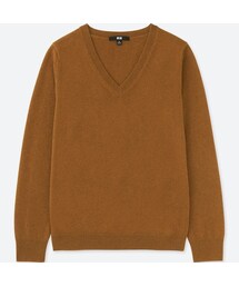 UNIQLO | カシミヤVネックセーター（長袖）(ニット/セーター)
