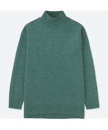 UNIQLO | プレミアムラムハイネックチュニック（長袖）(ニット/セーター)