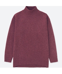 UNIQLO | プレミアムラムハイネックチュニック（長袖）(ニット/セーター)