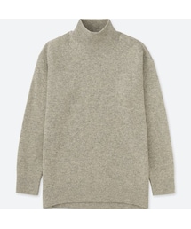 UNIQLO | プレミアムラムハイネックチュニック（長袖）(ニット/セーター)