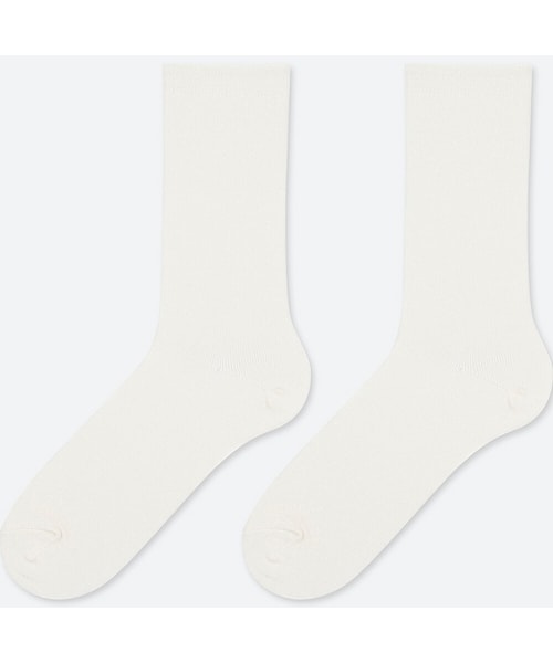 UNIQLO（ユニクロ）の「ヒートテックソックス（2足組）（レギンス/スパッツ・レディース・WHITE 00/BLACK 09/NAVY 69/RED 17・フリー）」の2枚目の写真