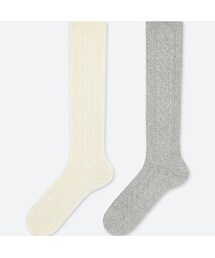 UNIQLO | ヒートテックハイソックス（ケーブル・2足組）(レギンス/スパッツ)