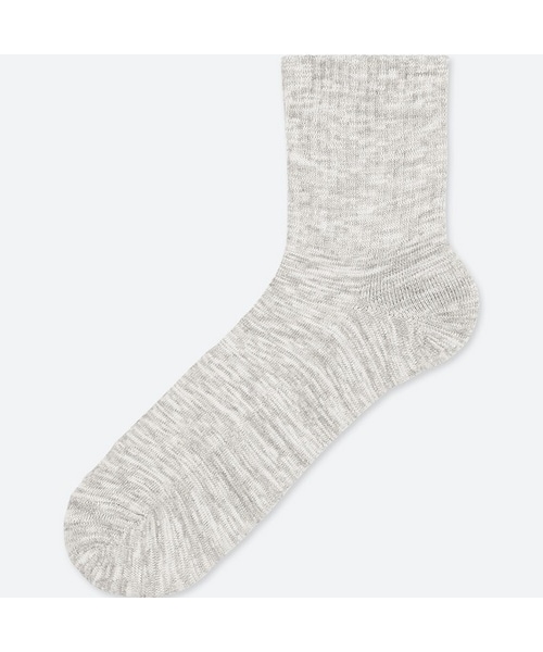 UNIQLO（ユニクロ）の「スラブハーフソックス（ソックス/靴下・メンズ・BLACK 09/GRAY 03/WHITE 00/NAVY 69・27-29/25-27）」の3枚目の写真