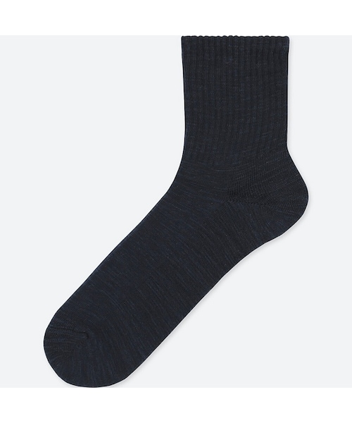 UNIQLO（ユニクロ）の「スラブハーフソックス（ソックス/靴下・メンズ・BLACK 09/GRAY 03/WHITE 00/NAVY 69・27-29/25-27）」の4枚目の写真