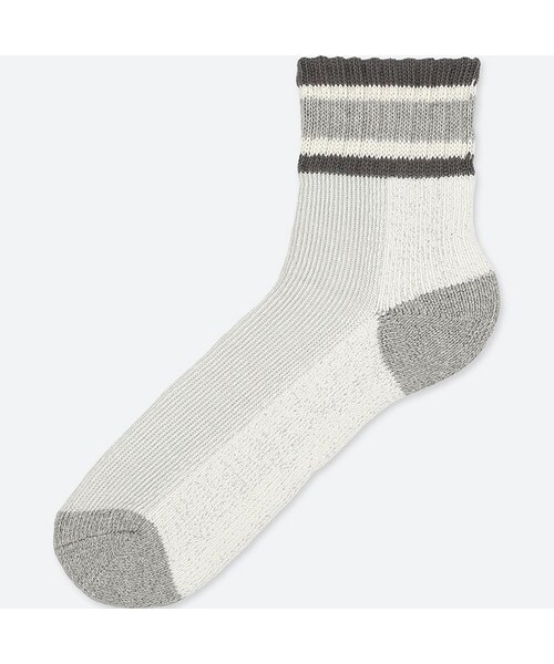 UNIQLO（ユニクロ）の「プレイティングハーフソックス（ソックス/靴下・メンズ・BROWN 35/RED 15/BLACK 09/GRAY 03・27-29/25-27）」の3枚目の写真