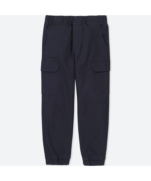 UNIQLO（ユニクロ）の「BOYS カーゴジョガーアンクルパンツ（その他パンツ・キッズ・OLIVE 56/BLUE 68/BEIGE 32・140/100/150/120/110/130/160）」の3枚目の写真