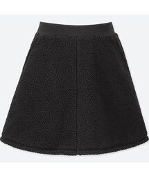 UNIQLO | GIRLS ボアフリースフレアスカート(その他パンツ)