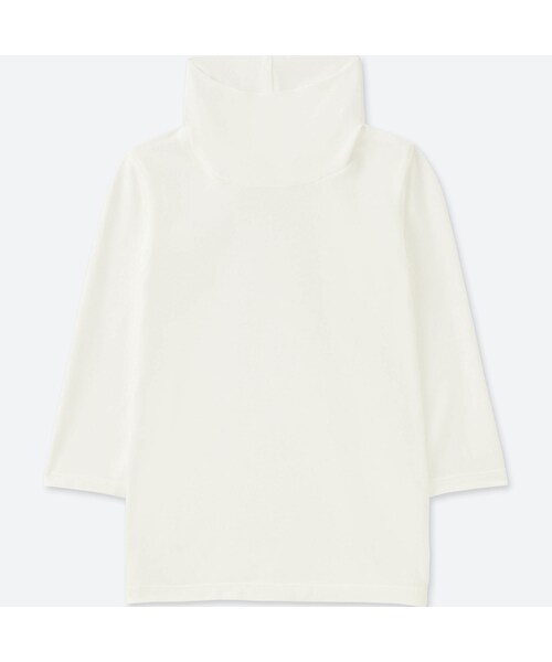 UNIQLO（ユニクロ）の「ヒートテックタートルネックT（長袖）（その他アンダーウェア/インナー・キッズ・BLACK 09/WHITE 00/DARK GRAY 08・80/90/100）」の2枚目の写真