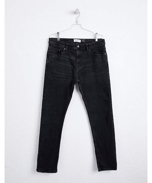 Bershka（ベルシュカ）の「Bershka Super Skinny Jeans In Washed Black（デニムパンツ・メンズ・Black・W29）」の3枚目の写真